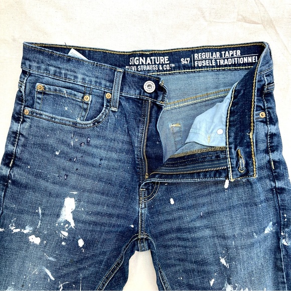 🎨Levi’s🎨 Custom Distressed Regular Taper fit 32x32 - Picture 5 of 8